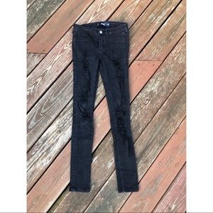 Low-rise Distressed Skinny Jeans
